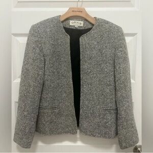 Orvis Women's Gray Tweed Blazer